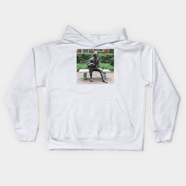 Thomas Jefferson Kids Hoodie by thadz